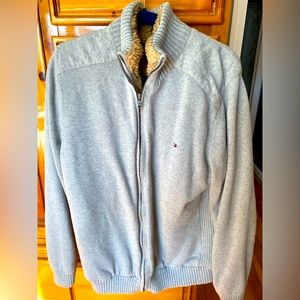 Mens Size Large Tommy Hilfiger Sweater Jacket